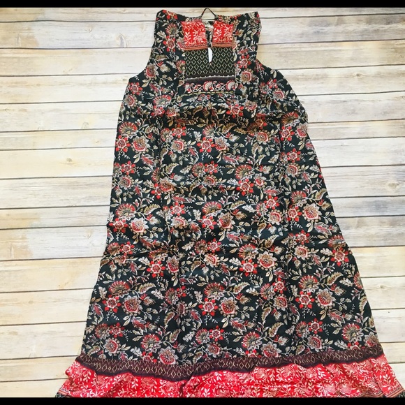 Lulu’s • Blakey Black Floral Boho Dress - Picture 7 of 8